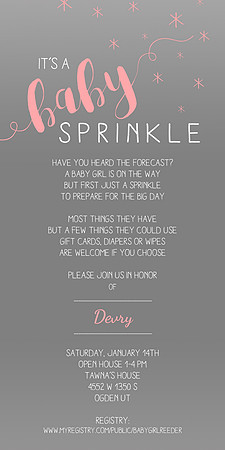 Baby sprinkle