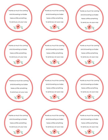 baby shower tags