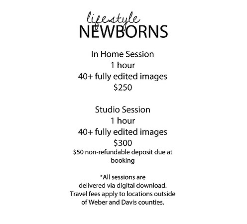 Newborn pricing