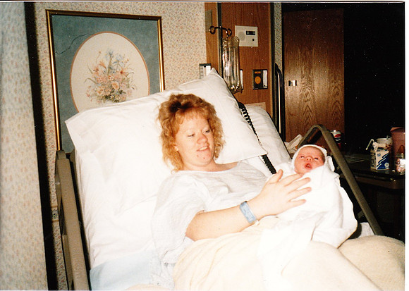 Minutes after Travis was born